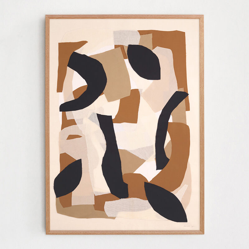 ATELIERCPH Abstract cubismポスターブラックフレーム付き ATELIERCPH