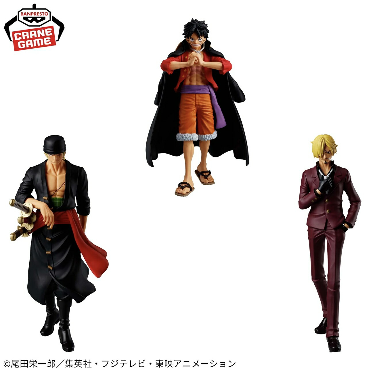 ワンピース ルフィ ゾロ サンジ フィギュア 6体セット Grandista