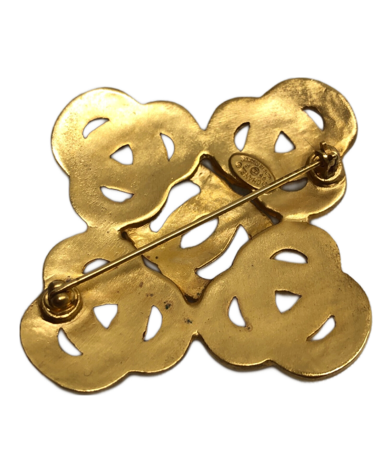 中古・古着通販】CHANEL (シャネル) ヴィンテージブローチ ゴールド