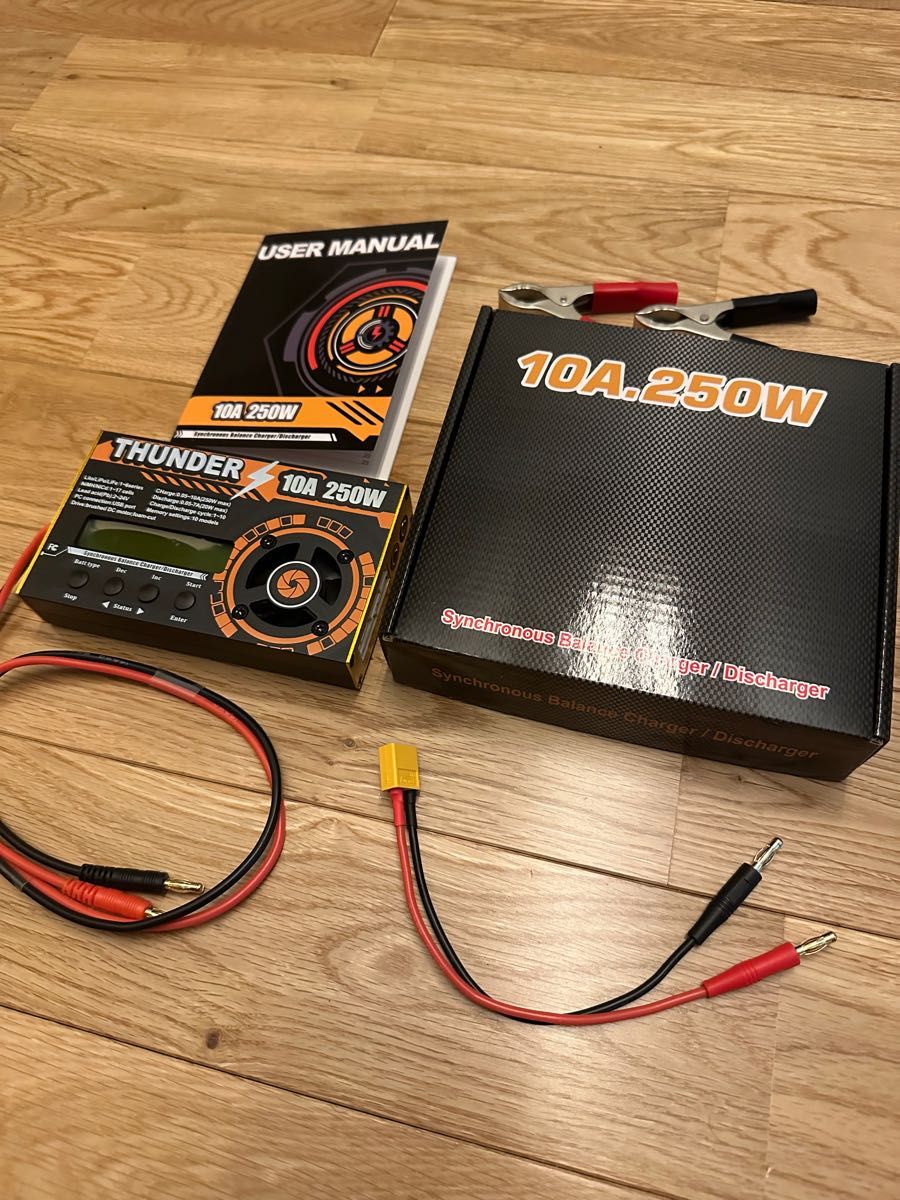 ミニ四駆 THUNDER サンダー充電器 モーター慣らし 放電 電源 最高 ミニ