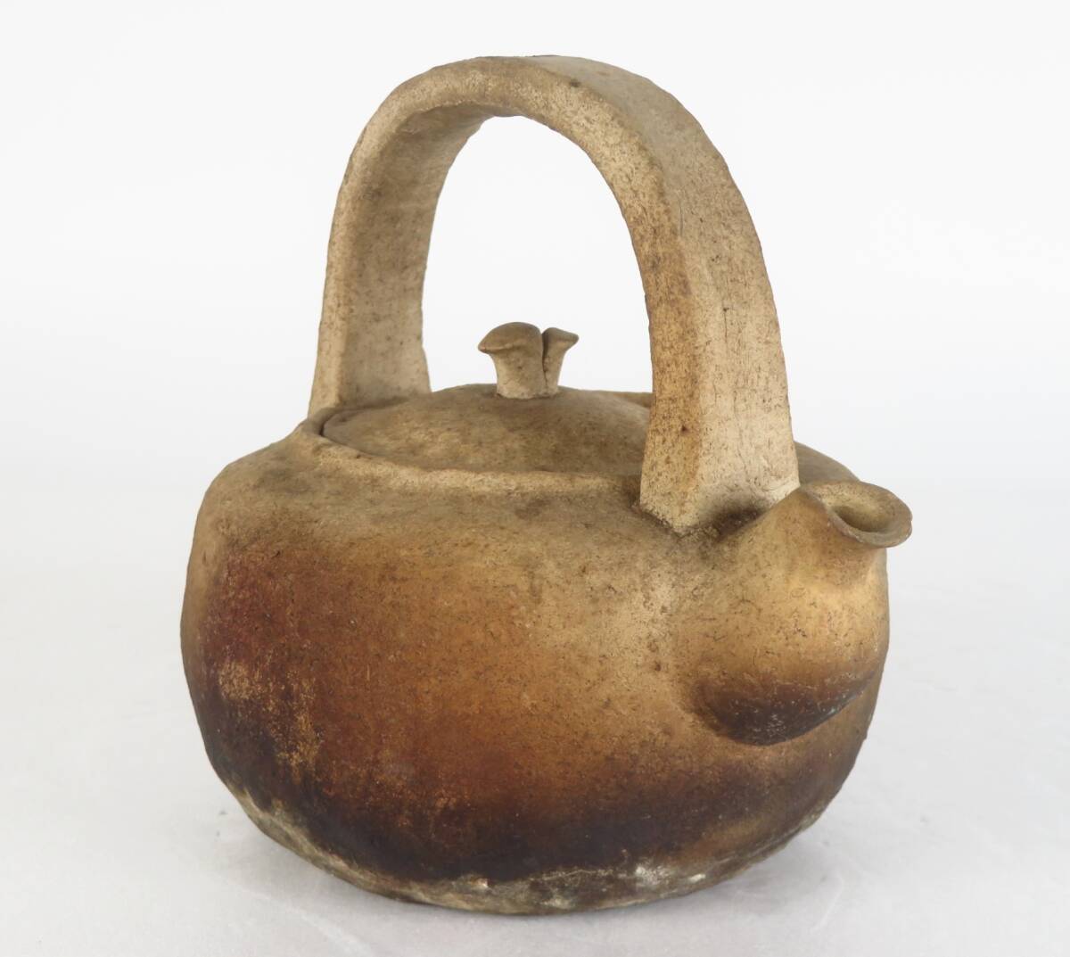 水注□唐黄釉 手付水注 水差し 水滴 飴釉 古いお茶道具 古美術 時代物