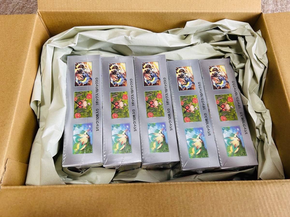 ポケモンカード box 5種類セット シュリンク ペリペリなし