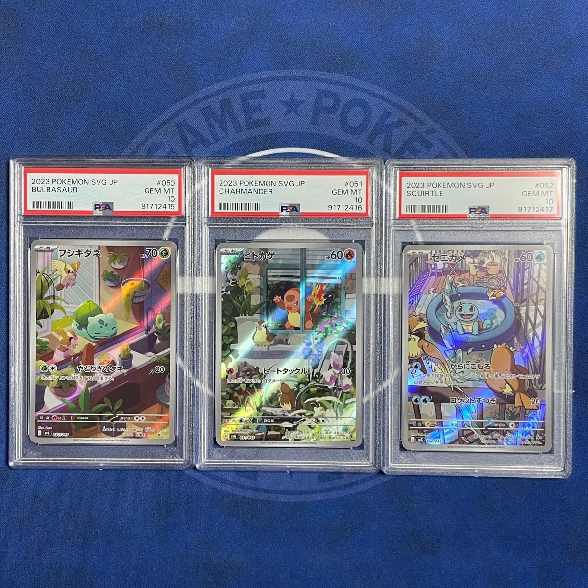 スペシャルデッキセット 連番 フシギダネ ヒトカゲ ゼニガメ AR PSA10