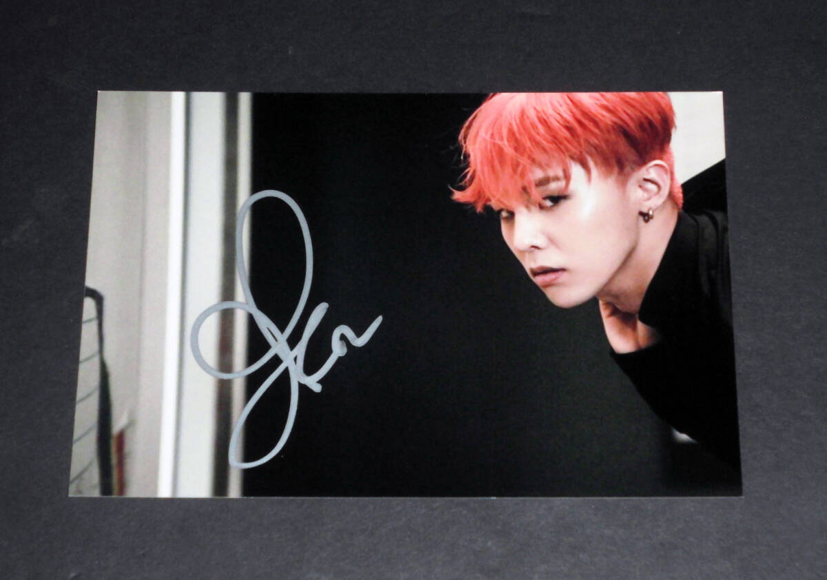 BIGBANG GーDRAGON直筆サイン色紙 G-DRAGON直筆サイン