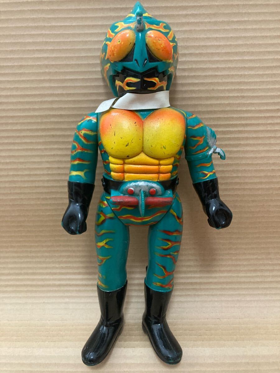 ⚠️レア 1970年 仮面ライダー サボテグロン ミニソフビ 旧バンダイ