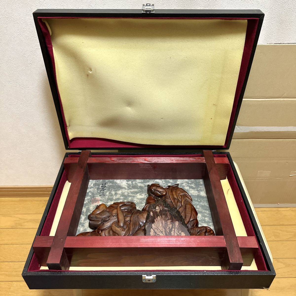 木彫り春画 枕絵 あぶな絵 岳峯字彫之 鳥居清長画 木彫り春画 枕絵