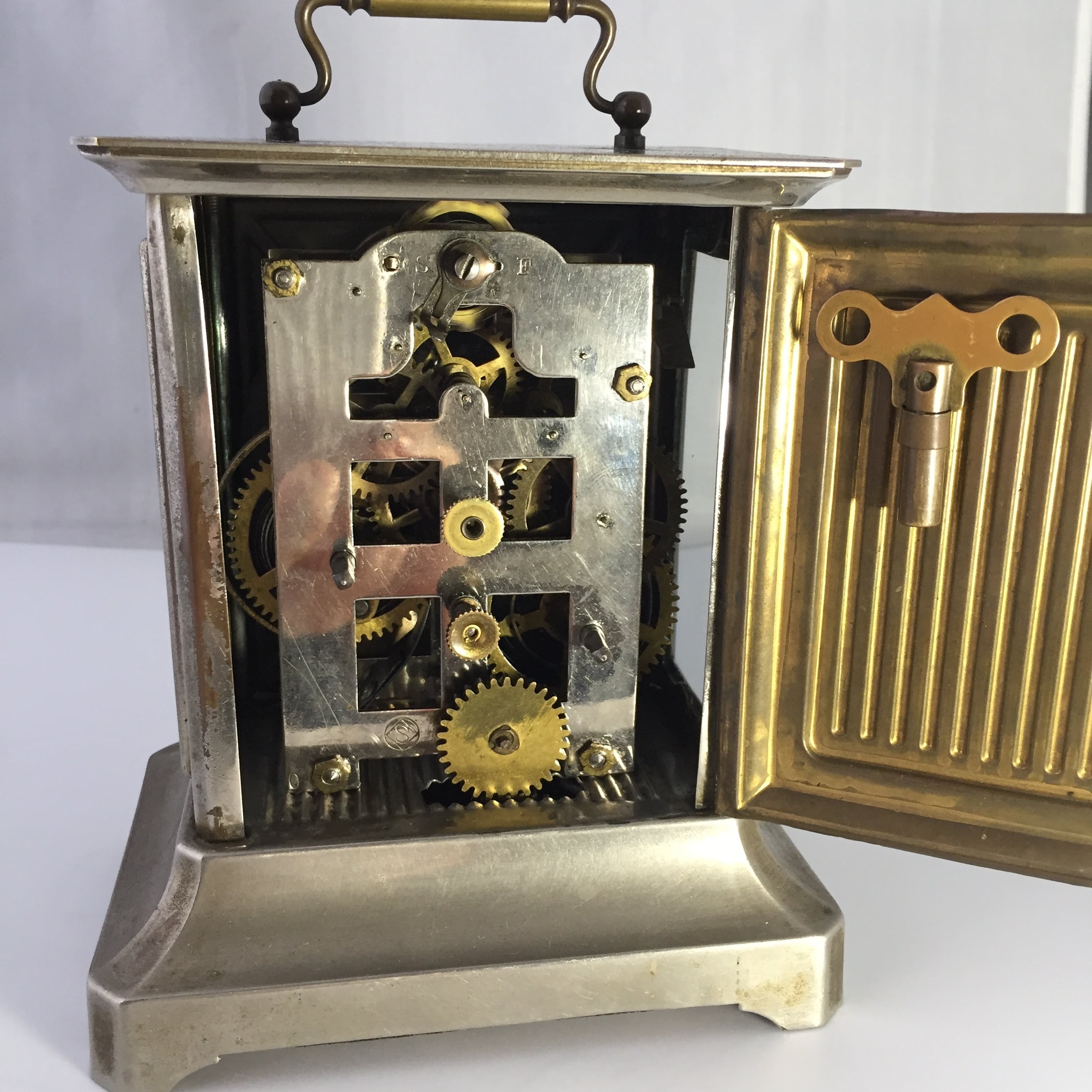 精工舎 枕時計(目覚まし) キャリッジクロック SEIKOSHA アンティーク