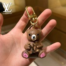 プレゼントに♪】ルイヴィトン キーホルダー くま ベア 木製 (Louis