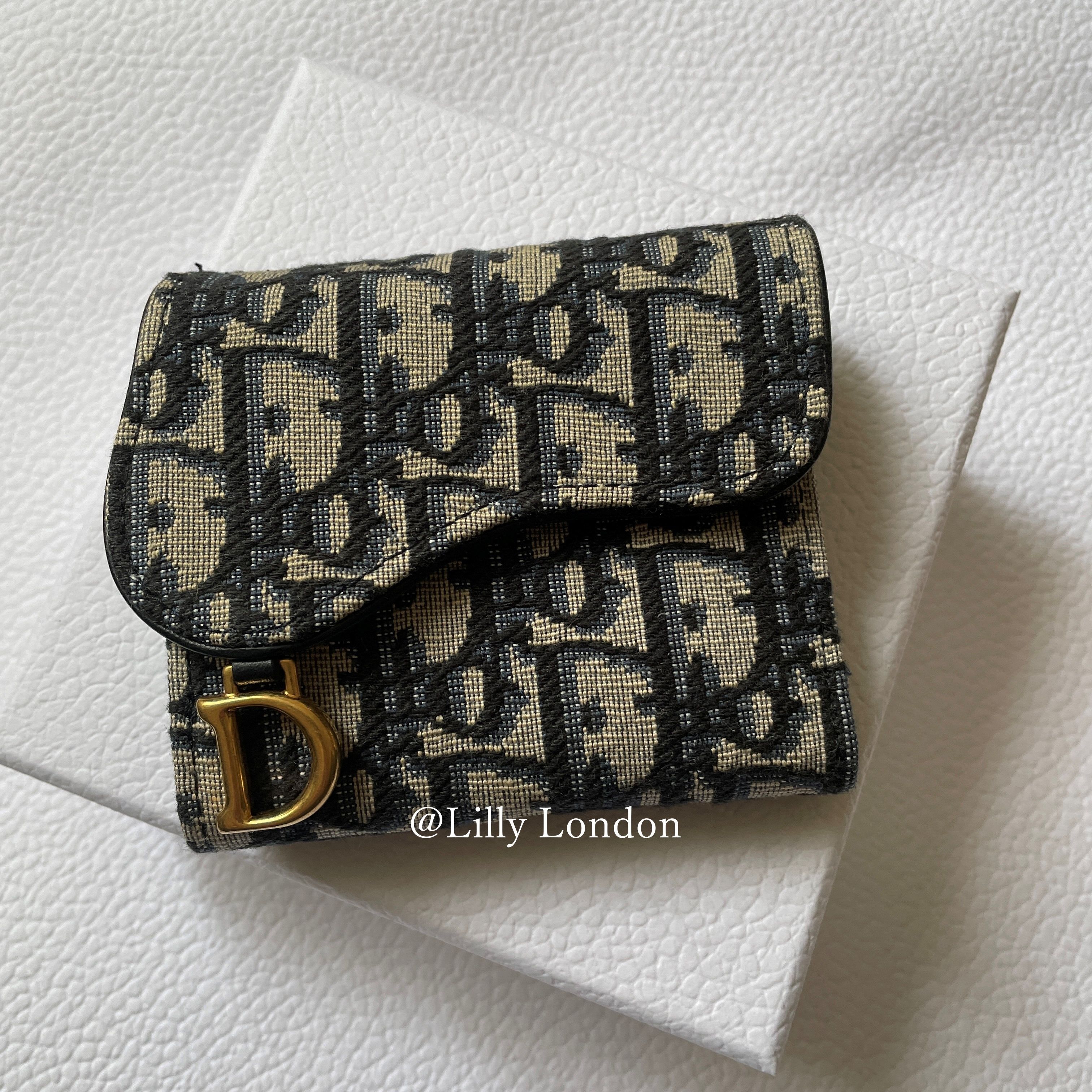 Dior ディオール サドル ロータスウォレット 三つ折り財布 (Dior