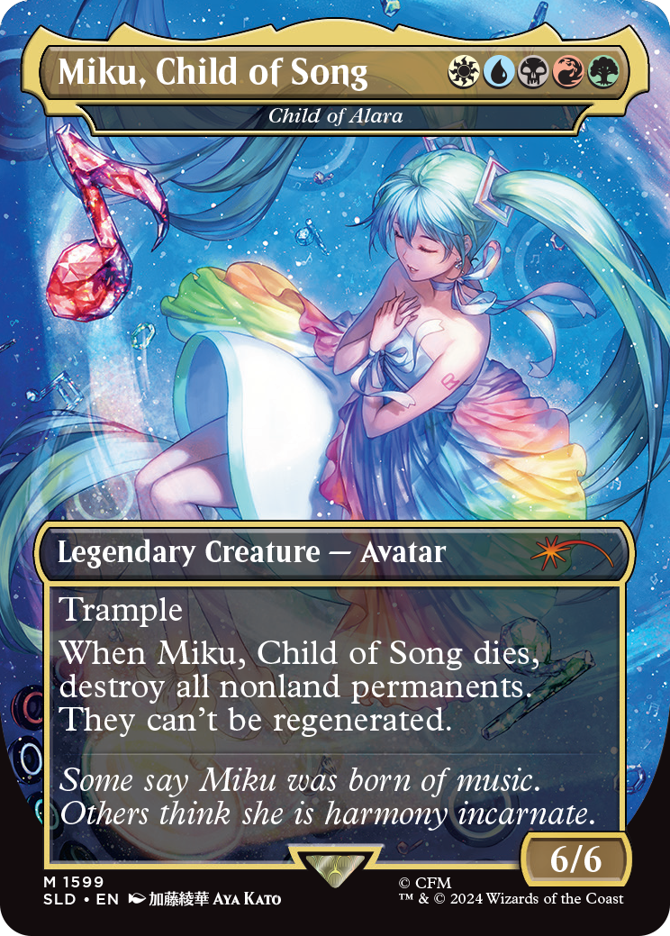 MTG 初音ミク 夏ver Secret Lair x Hatsune Miku Secret Lair x