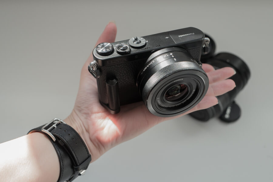 美品 LUMIX GM1 ブラック レンズセット オールブラック 黒ロゴカスタム