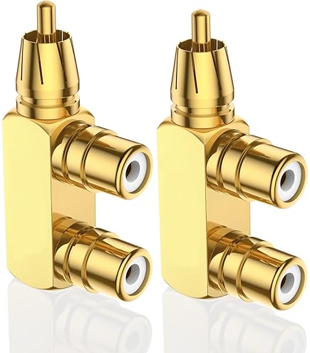 Amazon | EMK RCA分岐ケーブル rca スプリッター Y分配ケーブル 1メス