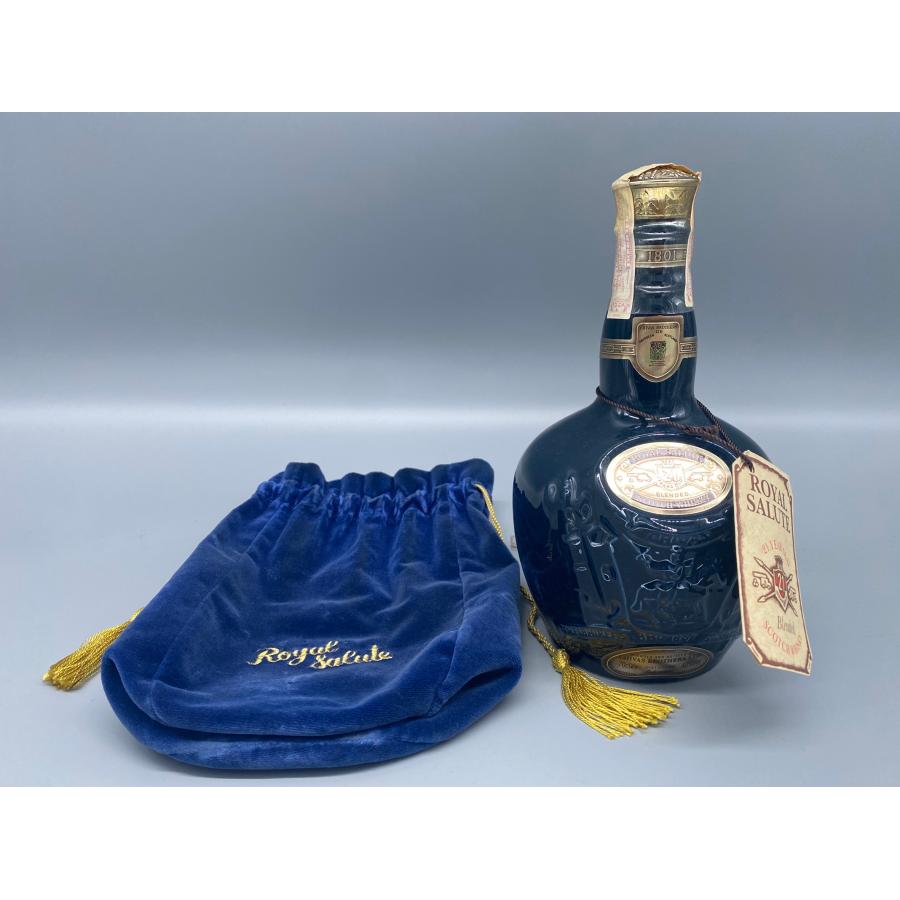 ウイスキー ロイヤルサルート 21年 700ml 40度《旧ボトル》青色巾着