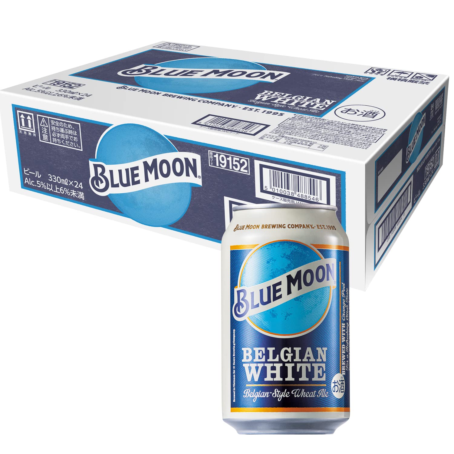 Amazon.co.jp: BLUE MOON(ブルームーン) (無濾過ホワイトエールビール