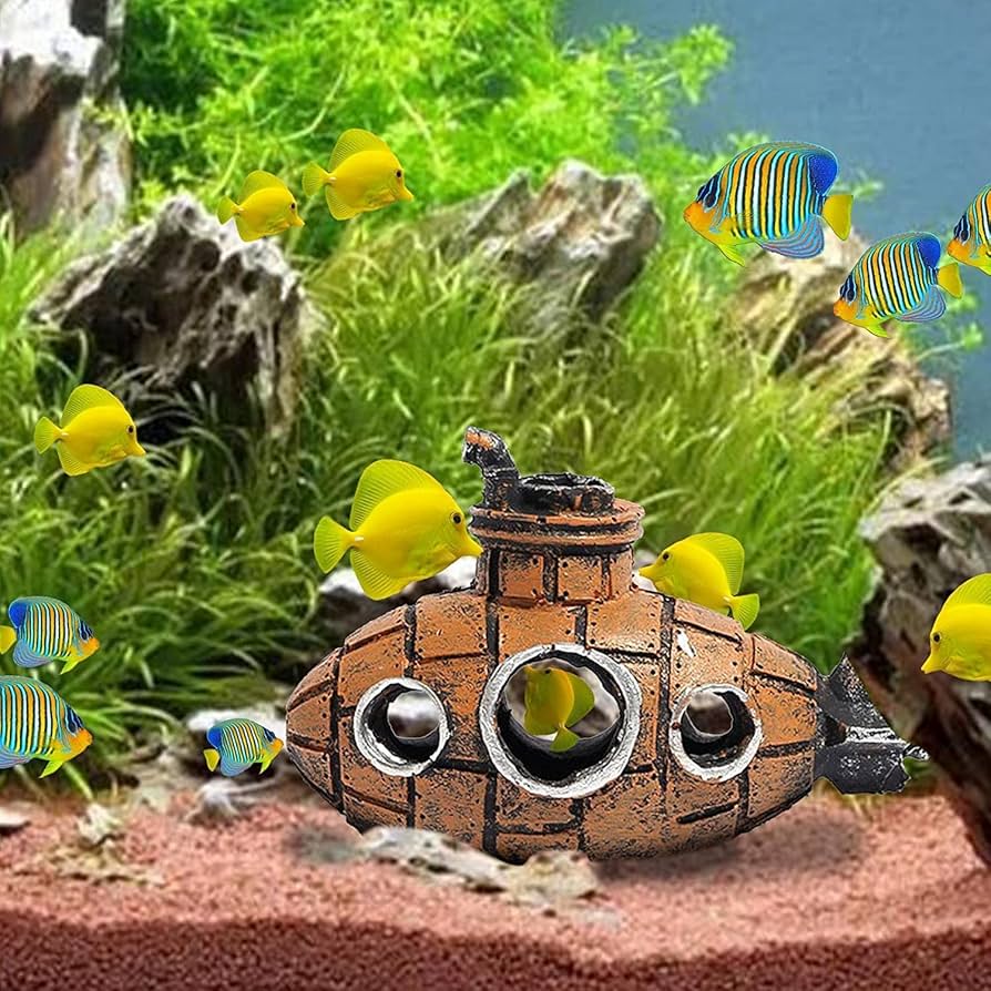 水槽用 オブジェ 沈没船 アクアリウム オーナメント 難破船 装飾