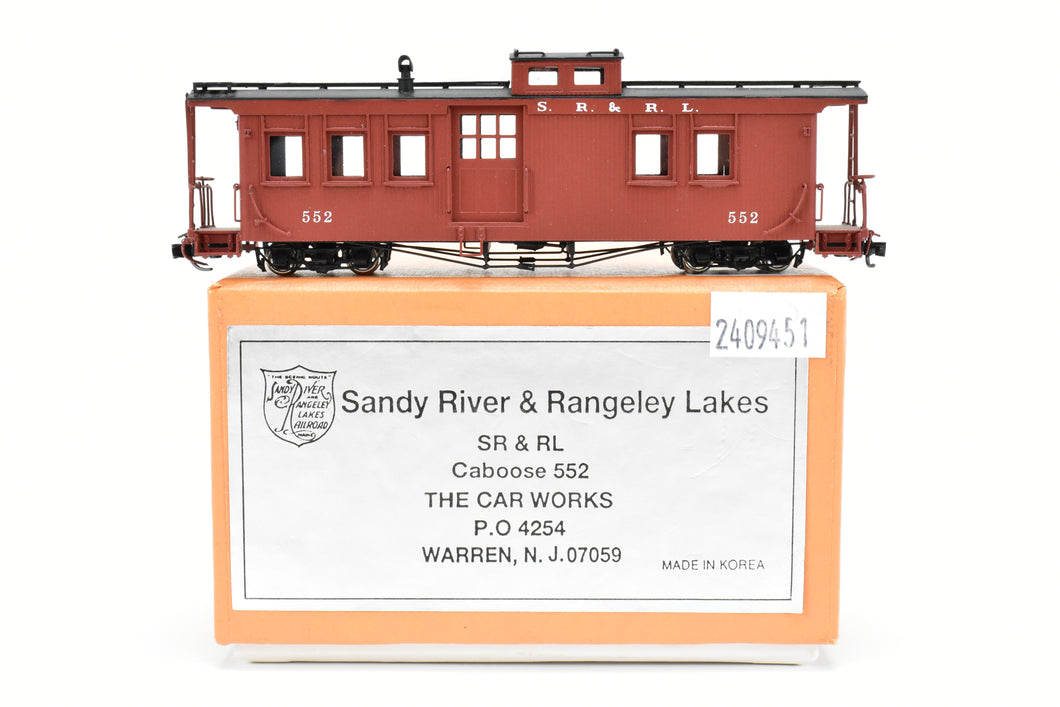 HOn30 Brass The Car Works SR&RL - Sandy River And Rangeley Lakes