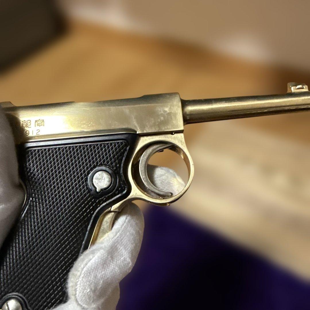 装飾銃】【モデルガン】式槍南 金属製モデルガン 木箱付き