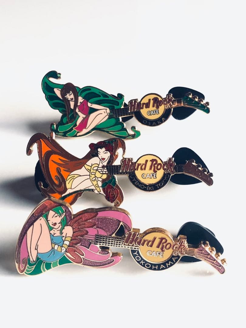 ハードロックカフェピンバッジ(妖精fairy) 6店舗セット(希少品)No.57