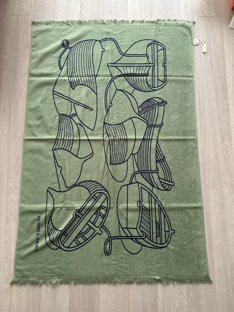 エルメスのビーチタオル バスタオルです 新品未使用 楽天市場】【新品】 エルメス HERMES ビーチ ハンド バス タオル