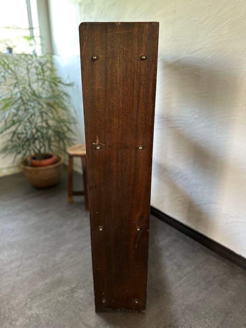 木製本棚 古道具 アンティーク マガジンラック