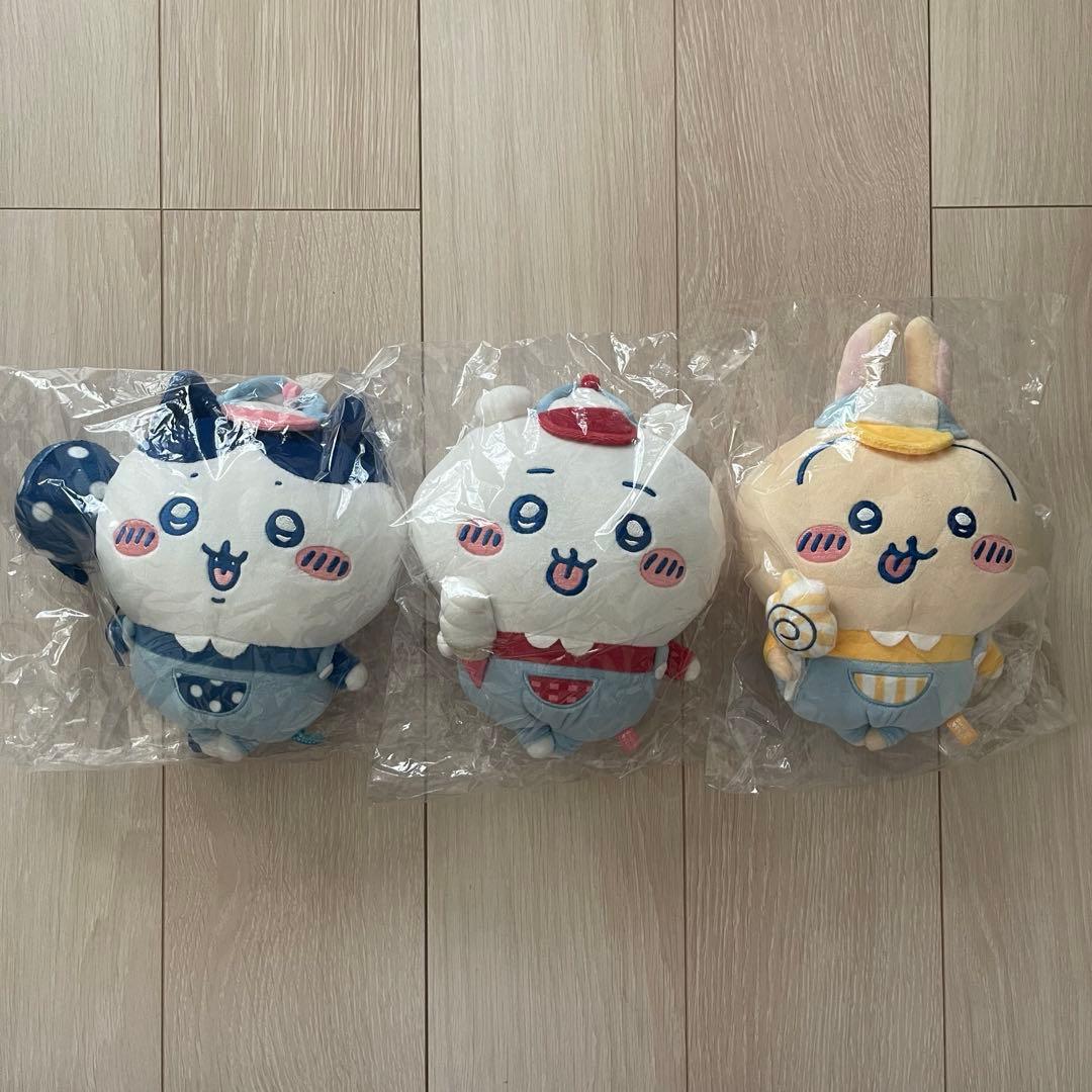 【ちいかわ】 ワクワクゆうえんち ぬいぐるみS 3点セット
